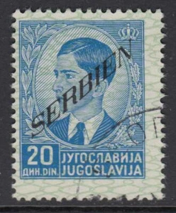 GERMANY - REICH 1941-1945 occ SERBIEN Mi 44 very fine used - Picture 1 of 2