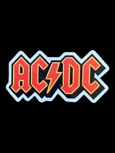 ACDC Sticker Decal Rock Music 1.5”x 3” - Picture 1 of 1
