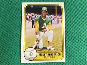 Atletismo Fleer #574 1981 Rickey Henderson Oakland - Imagen 1 de 1