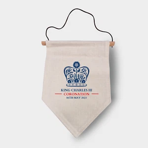 Memoria de Coronación Bandera de Lino - Emblema Oficial Rey Carlos III 06.05.23 -3 - Imagen 1 de 5