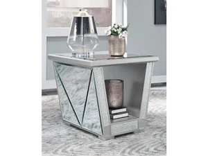 FANMORY SIGNATURE DESIGN BY ASHLEY SQUARE END TABLE - Picture 1 of 4