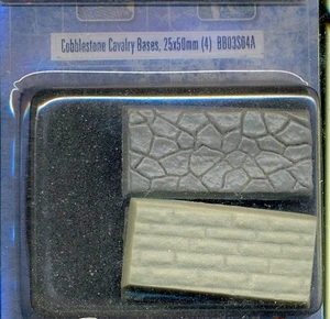 MICRO ART STUDIO 1 BLISTER DE 4 SOCLES COBBLESTORE CAVALRY BASES 25 X 50 MM - Imagen 1 de 1