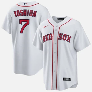 CAMISETA BLANCA OFICIAL JUGADOR MLB BOSTON RED SOX #7 MASATAKA YOSHIDA NIKE 2022 XL - Imagen 1 de 14