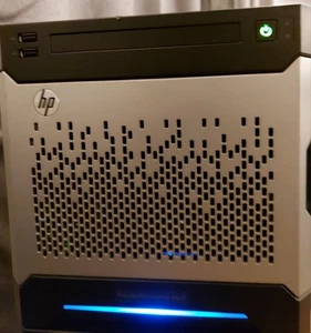 HP MicroServer Gen8 Intel i3-3240T 16GB 12TB SAS+120GB SSD P222 iLO4 Advanced - Picture 1 of 19