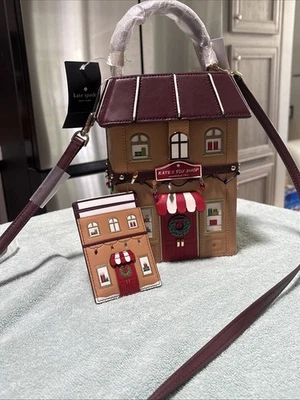 Kate Spade Gingerbread House Crossbody Purse and Card Wallet - Image 1 of 4