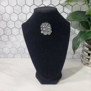 Vintage 1998 Urban Fetishes Tribal Petroglyphs Pewter Brooch Pin - Picture 1 of 6