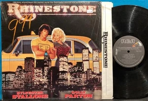 RHINESTONE OST~1984 SOUNDTRACK LP~SHRINK~INNER~CANADA~STALLONE~DOLLY PARTON - Picture 1 of 3