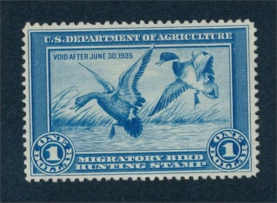 drbobstamps US Scott #RW1 Mint No Gum Duck Stamp Cat $175 - Image 1 of 2