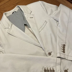 Cappotto sportivo casual vintage LL Bean uomo 44 cotone twill top cuciture scritta etichetta Y2K - Foto 1 di 24