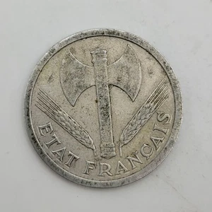 1943 2 francos Francia una moneda de alto valor - Imagen 1 de 2