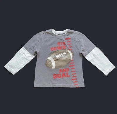 Camiseta gris con mangas blancas para niños talla 5-6 jumping beans Foto 1 de 4