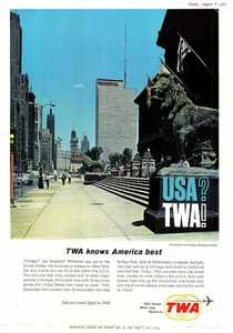 Original 1962 Advert for TWA Airline Vintage Chicago Art Institute Print Ad - Picture 1 of 1