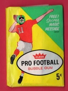 1961 Fleer Football Wax Pack Sealed Nice Shape Vintage Pro Football With Gum - Picture 1 of 2