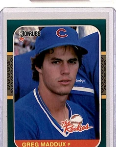 1987 Donruss The Rookies Greg Maddux RC Chicago Cubs #52 - Picture 1 of 2