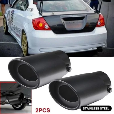 2PC For Scion TC BRZ Rear Exhaust Pipe Tail Tip Muffler Round Accessories Foto 1 de 4