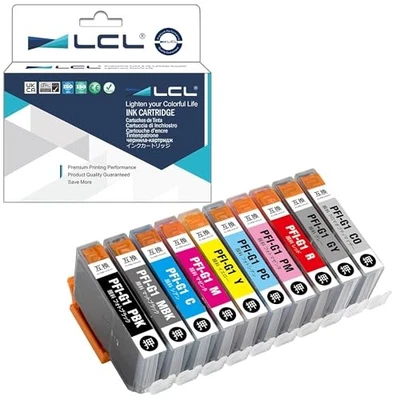 LCL PFI-G1 Compatible Pigment Ink Cartridges for Canon PFIG1 10-Pack Compatible - Image 1 of 4