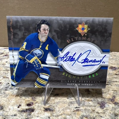 2006-07 UD Ultimate Signatures Gilbert Perreault AUTO Buffalo Sabres - Image 1 of 4