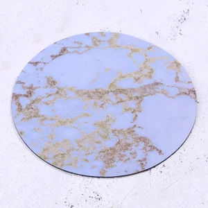 Tapis de Souris Tapis de Souris Marbre Impressions Rond Artistique Confortable Base Caoutchouc Souris - Photo 1/12