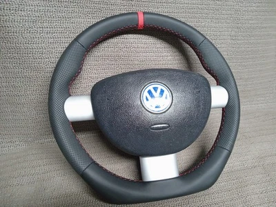 Sport LENKRAD LEDERLENKRAD VW NEW BEETLE NEU BEZOGEN - Bild 1 von 2