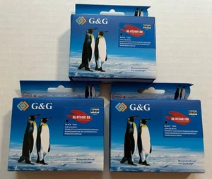 3er Pack, G&G NE-RT0481BK SCHWARZ Druckertinte für Epson Stylus Fotodrucker NEU - Bild 1 von 6