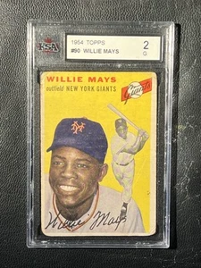 Willie Mays 1954 Topps KSA 2 G 90 - Bild 1 von 2
