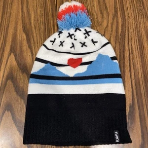Kavu Winter Hat OS Blue/White/Red - Picture 1 of 3