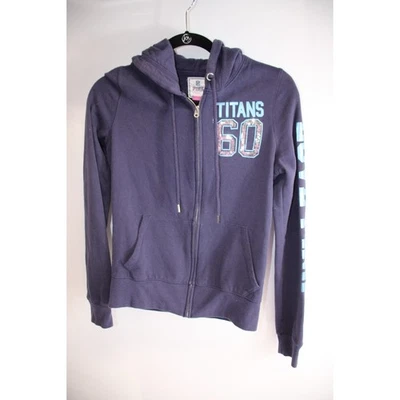 Розовая толстовка с капюшоном на молнии Victoria's Secret Tennessee Titans NFL маленькая - Изображение 1 из 4