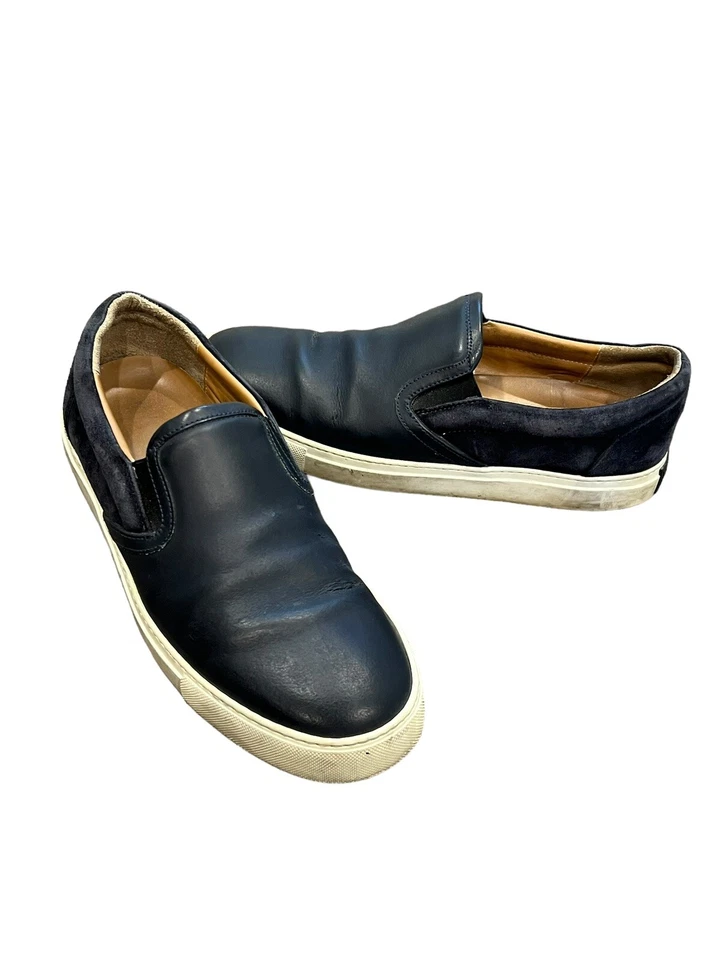 ZAPATILLAS DEPORTIVAS HARRYS OF LONDON PARA HOMBRE SIN CORDONES AZUL MARINO CUERO GAMUZA 42 US 9 Foto 1 de 4