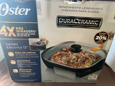"Sartén eléctrica de 12"" con infusión de titanio Oster" Foto 1 de 4