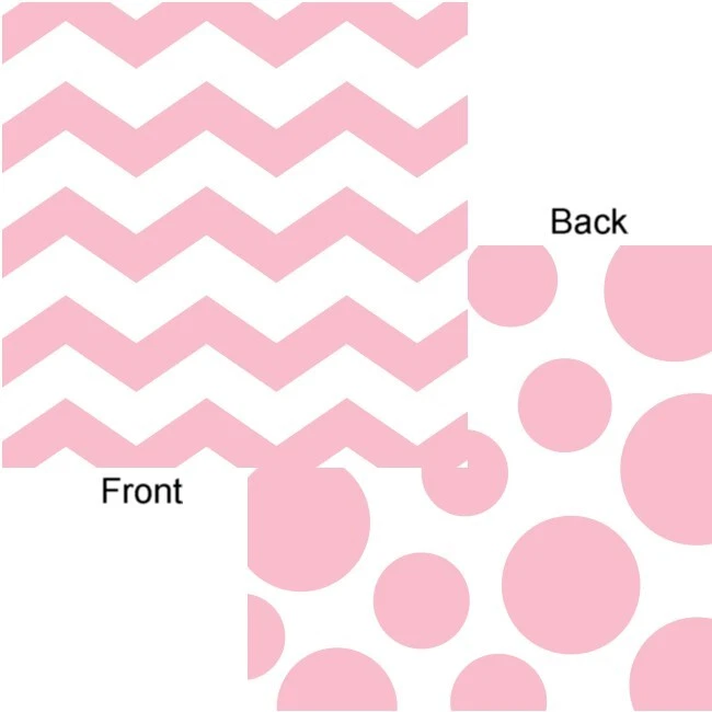 Розовые бумажные салфетки для напитков Chevron & Dots 16 штук в упаковке украшения для посуды - Изображение 1 из 1