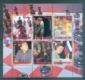 Aserbaidschan 2008 - Zettel "Schach" gezackt - Bild 1 von 1