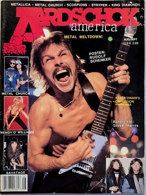 Aardschok America Magazine Aug/Sep 1987 Scorpions, Metallica, King Diamond, WoW - Image 1 of 4