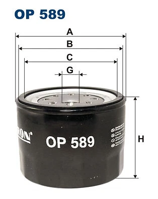 FILTRON OP 589 Oil Filter for FORD,KIA,MAZDA - Image 1 of 4