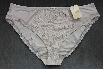 NWT Chantelle 1743 "Merci" Lace Bikini, Beige "Perfect Nude", Plus Sizes! - Image 1 of 4