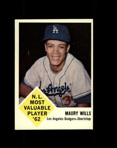 Maury Wills 1963 Fleer #43 Rookie Card Los Angeles Dodgers NL MVP