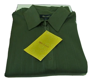 Denim & Co. Pointelle Top Manga Larga Frente a Presión con Cuello VERDE OLIVA Mediano Nuevo con Etiquetas - Imagen 1 de 8