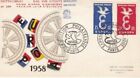 France 1958 Europa FDC Paris special cancel typed VGC