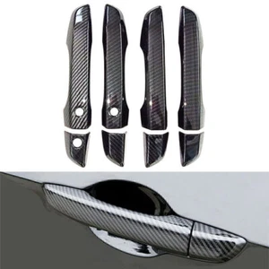 Guscio copri maniglia porta fibra di carbonio Trim per Honda Civic 10th 2016-2020 2018 - Foto 1 di 4
