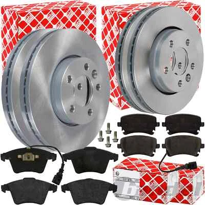 FEBI BREMSSCHEIBEN BELÄGE VORNE+HINTEN passend für VW T5 T6 MULTIVAN TRANSPORTER - Bild 1 von 4