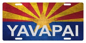 Arizona State Flag License Plate Patriotic Version Yavapai - Picture 1 of 1