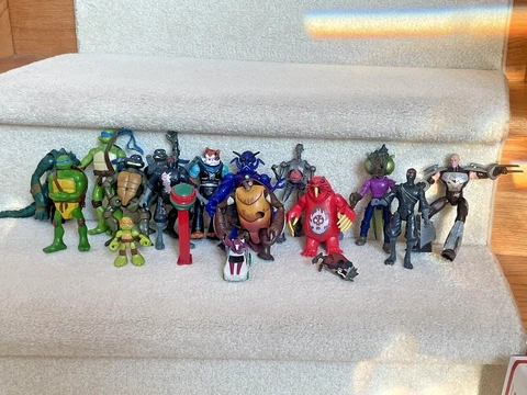 Huge Lot TMNT Ninja Turtles Action Figures Villains SPLINTER Toys Play Cover
