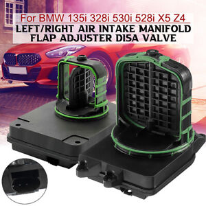 R+L Side Air Intake Adjuster DISA Valve Manifold Flap for BMW N51 N52 N52N N53