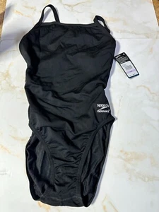 Traje de baño Speedo Endurance+ para mujer negro talla 6/32 nuevo con etiquetas - Imagen 1 de 3