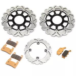 For Honda Front Rear Brake Rotors Pads CBR 929 RR 2000 2001CBR 954 RR 2002 2003 - Bild 1 von 13