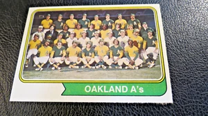 1974 TOPPS BASEBALL SET, #246 Oakland Athletics Team Picture, EX/EXMT - Bild 1 von 5