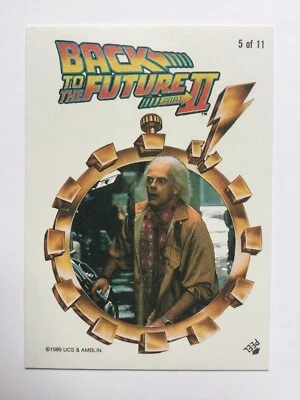 Topps Back To The Future Part II 2 Sticker 5 Doc Emmett Brown - Image 1 of 2