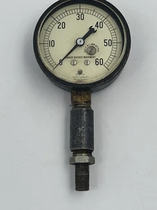 Steampunk Vintage Marsh Pressure Instrument Gauge Scale 0 - 60 - Picture 1 of 7