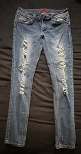 Bongo Distressed Jeans Denim Sz 9 - Picture 1 of 3