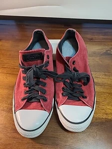 Converse All Star Lace Up Sneakers Shoes Red/Black/ White Size 10 Men 12 Women - Picture 1 of 16