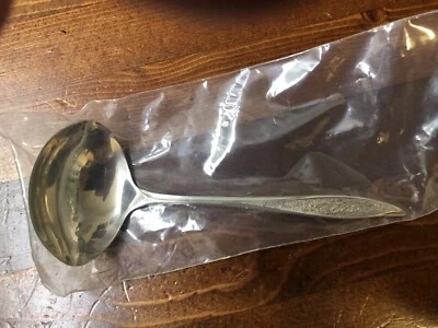 NOS Vintage Oneida HEIRLOOM Concha de Prata Esterlina Creme Primeiro Padrão de Geada - Imagem 1 de 4